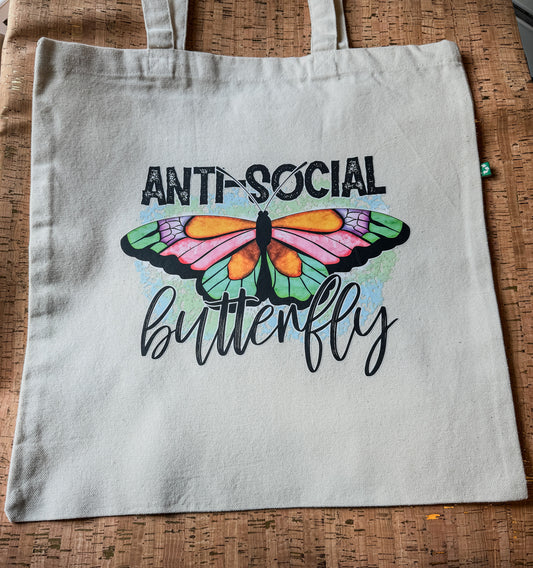 Antisocial Butterfly Tote (colors)