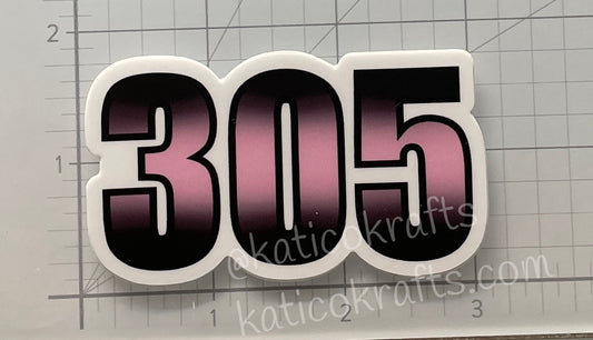 305 Vinyl Sticker (soccer)
