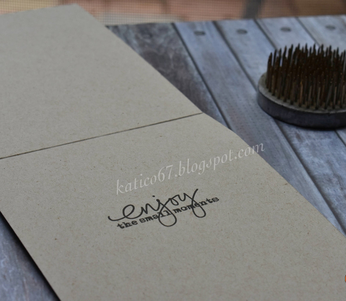 Enjoy the Small Moments Red Card