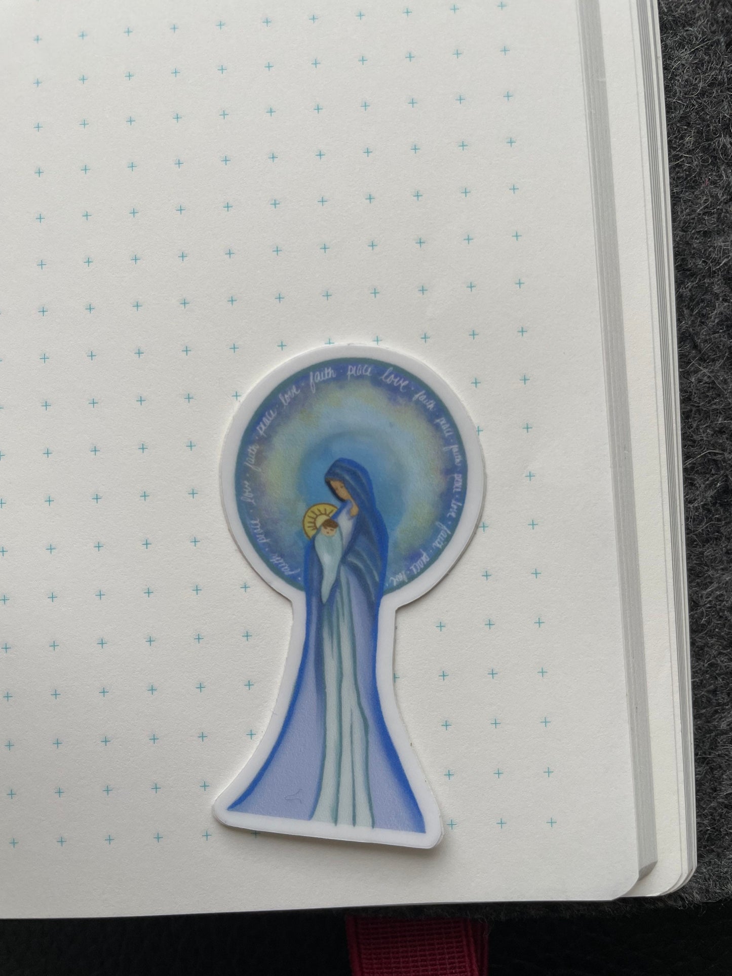 Faith Peace Love Vinyl Sticker
