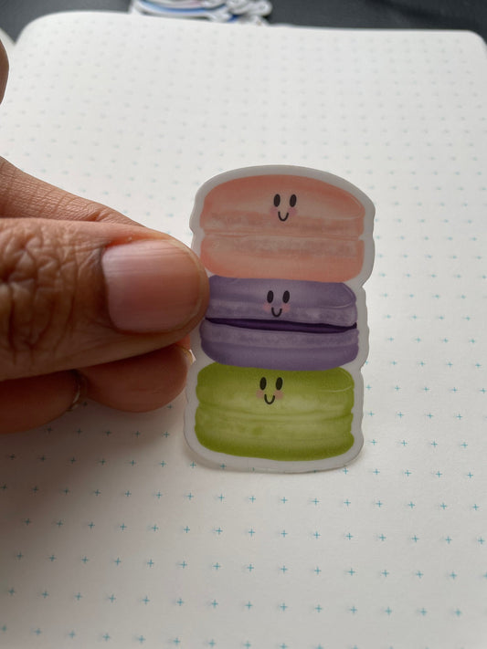 Happy Macaroon Vinyl Sticker