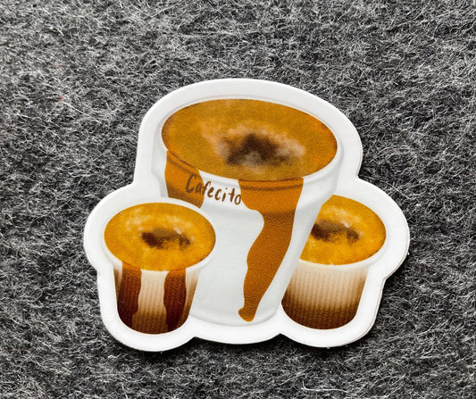 Cafecito y Colada Vinyl Sticker