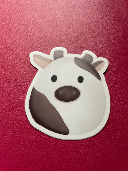 Cow Squishmallow Vinyl Sticker