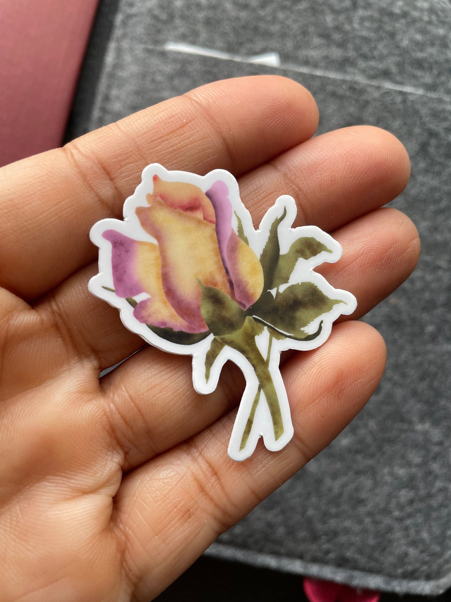 Rose Buds Vinyl Sticker