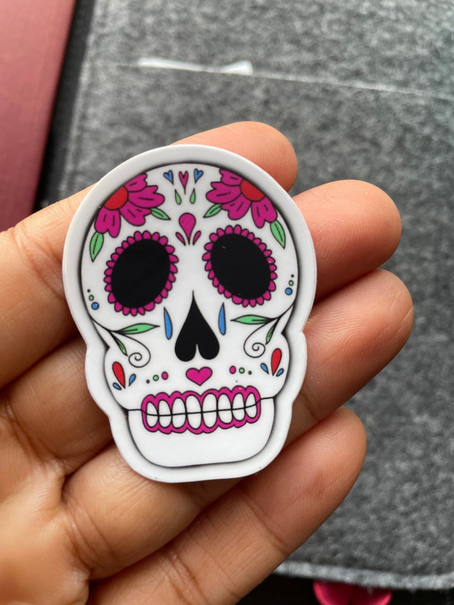 Skull Vinyl Sticker (Dia de los Muertos)