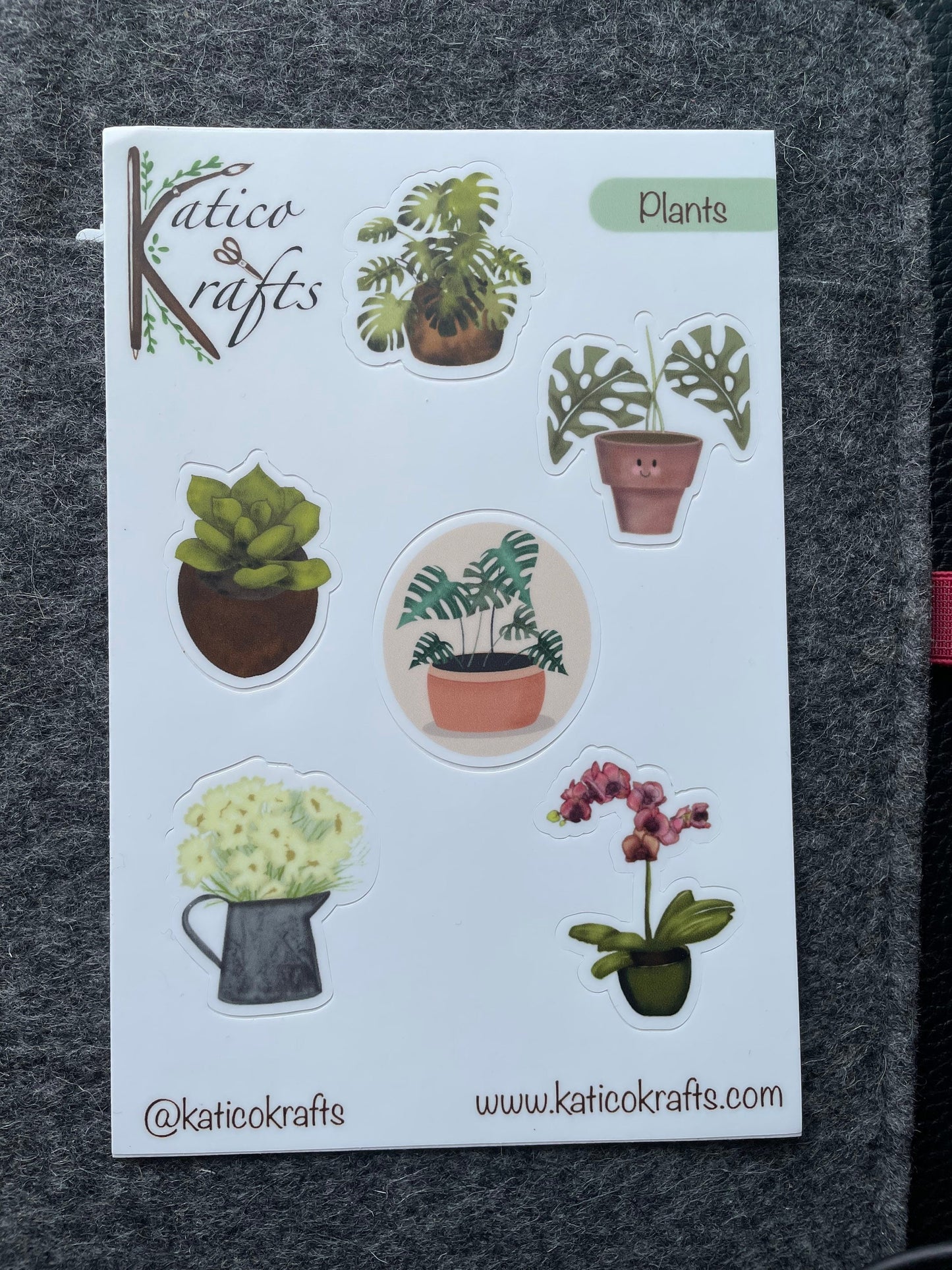Plants Vinyl Sticker Sheet
