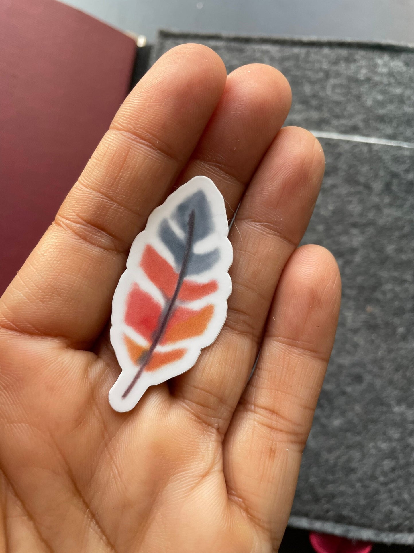 Feather Vinyl Sticker