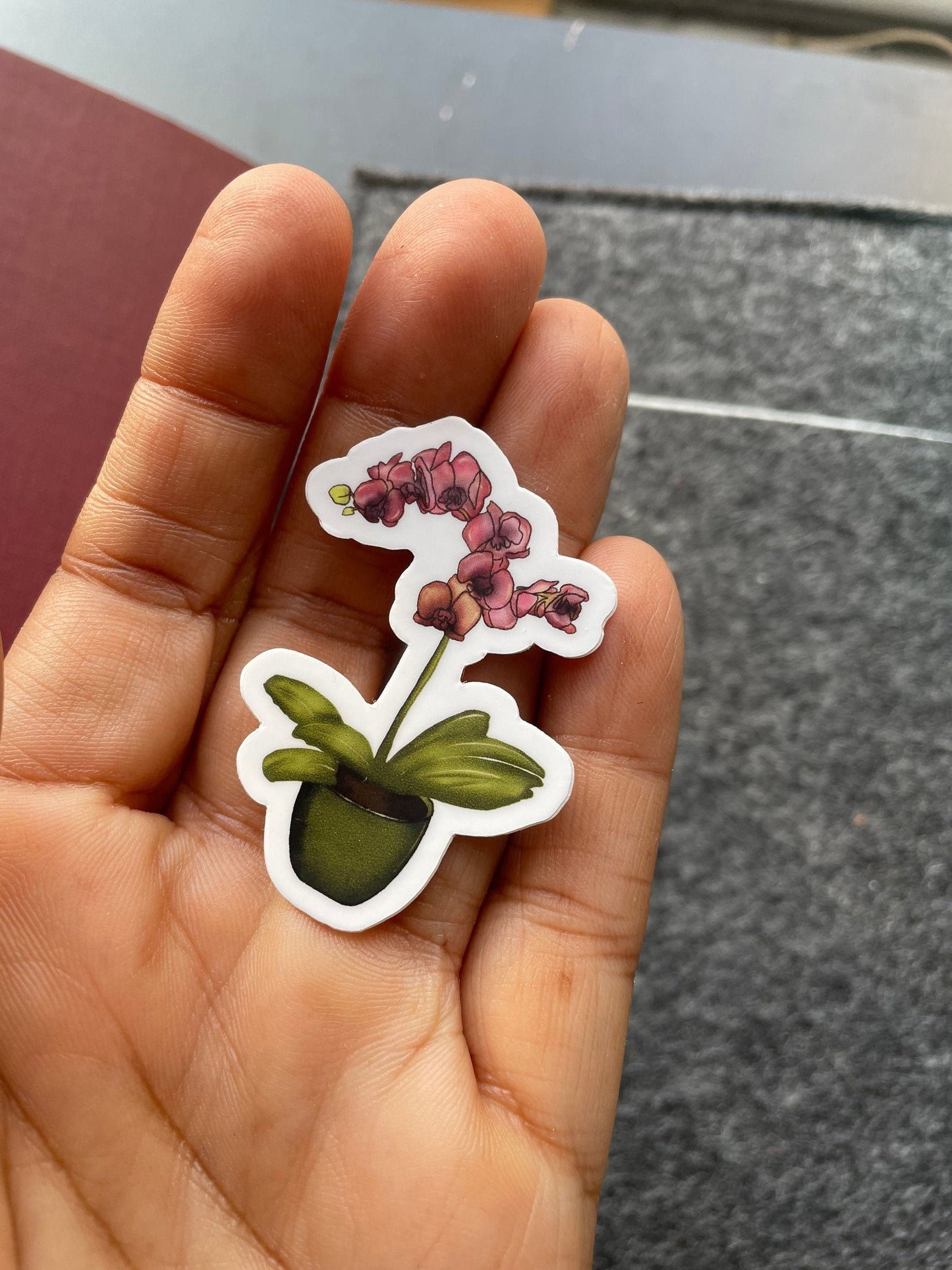 Orchid Vinyl Sticker