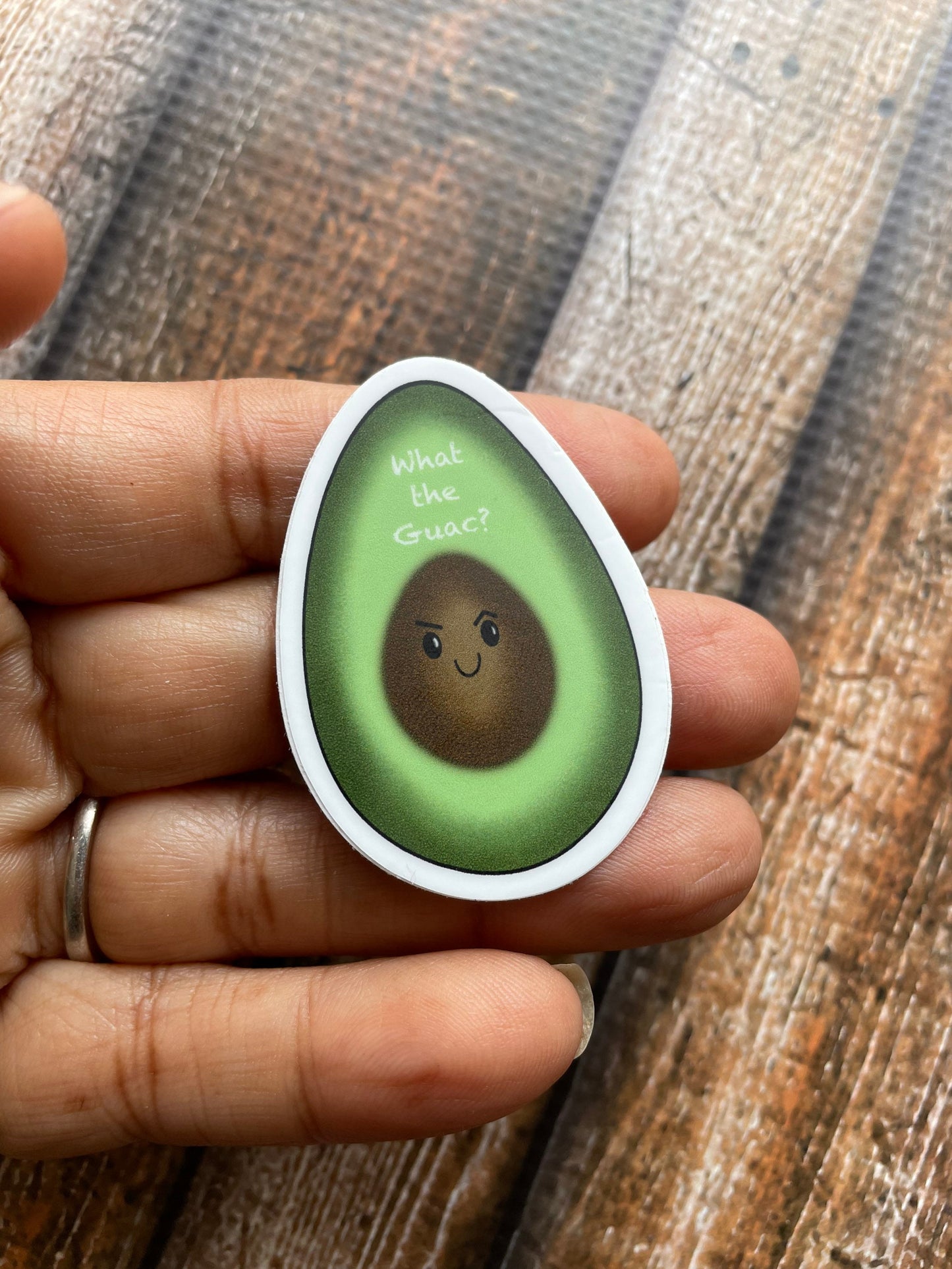 What the Guac Vinyl Sticker