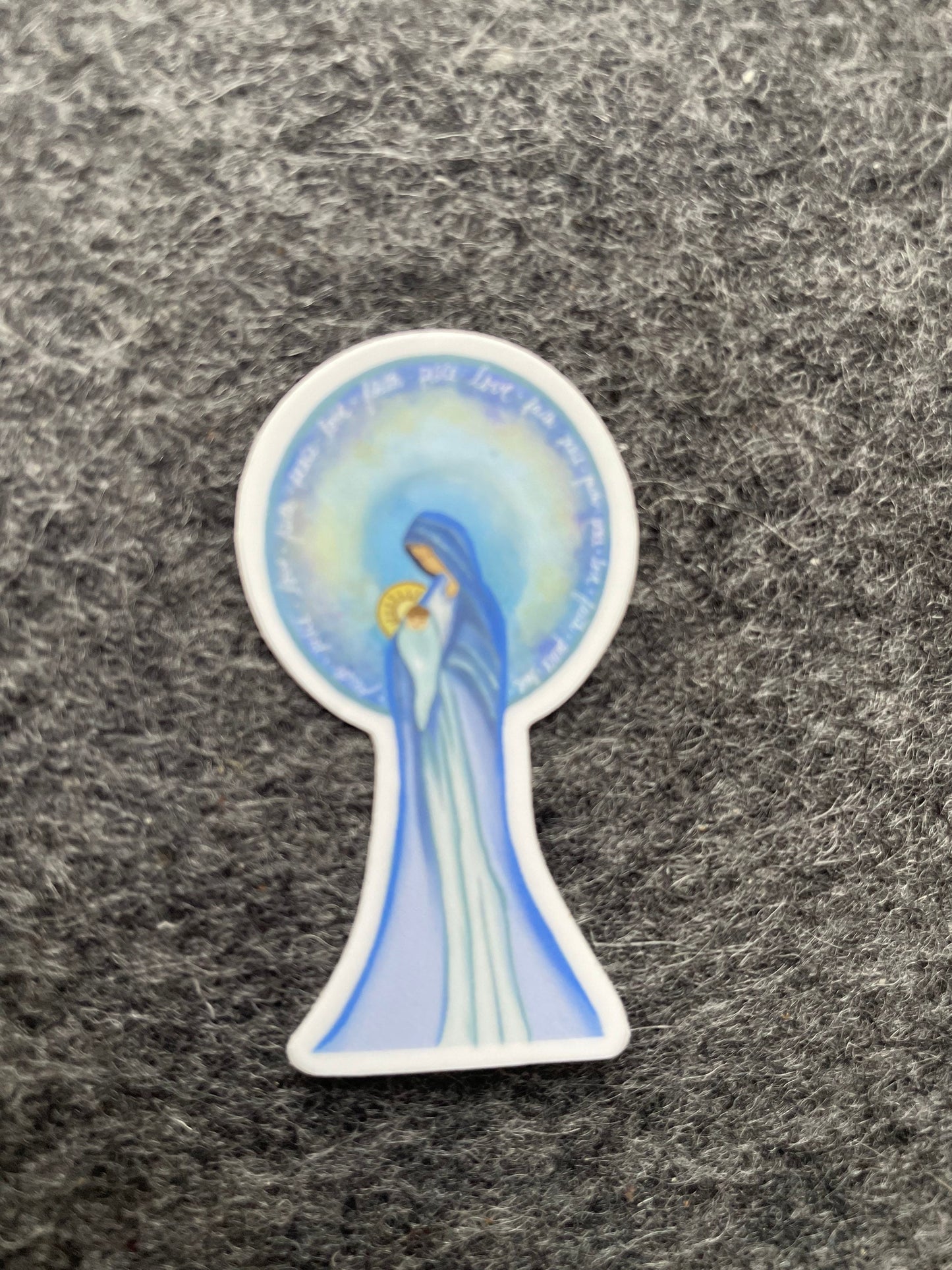 Faith Peace Love Vinyl Sticker