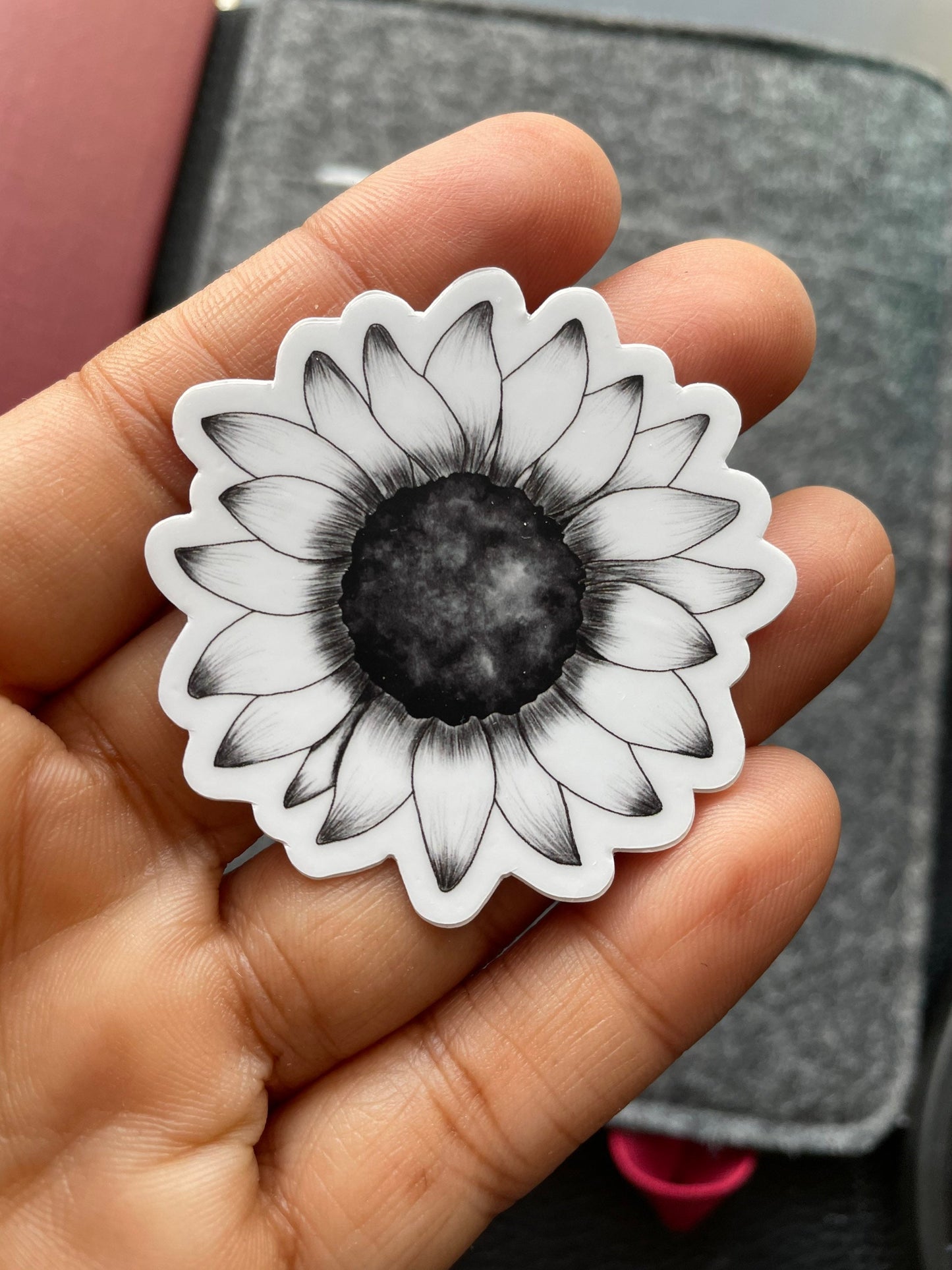 Sunflower Line Vinyl Sticker