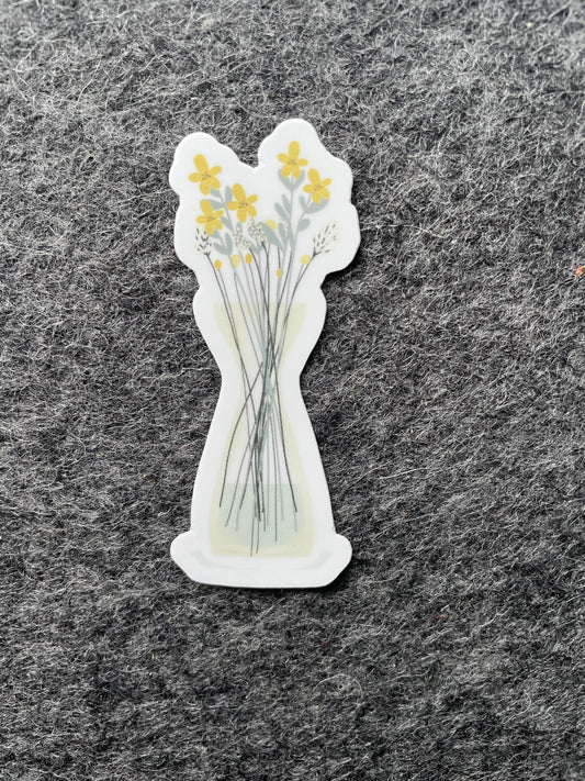 Vase Vinyl Sticker