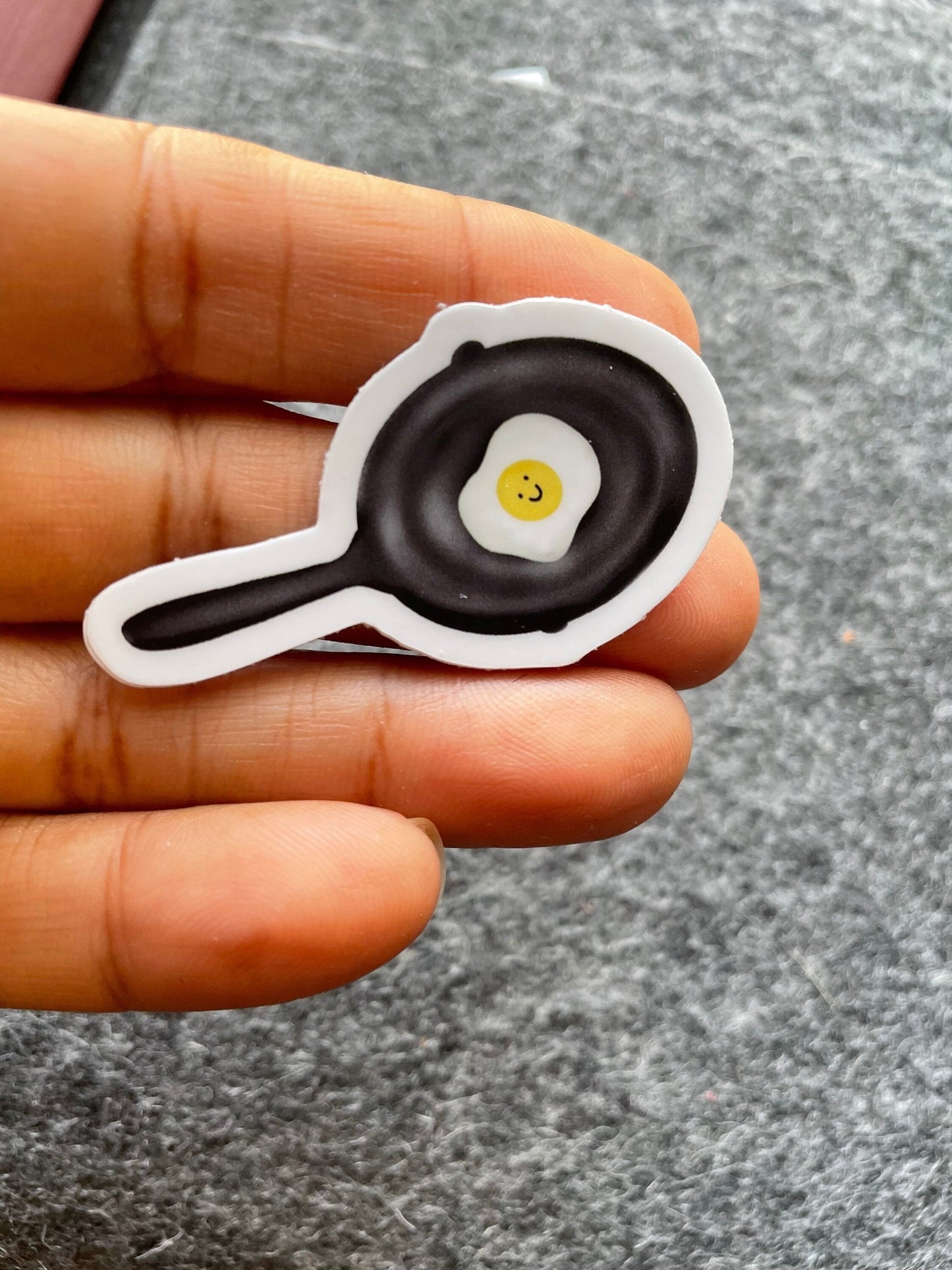 Cast Iron and Egg Vinyl Sticker