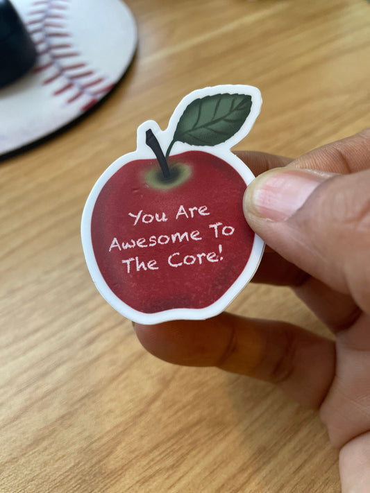 Awesome to the core Vinyl Sticker