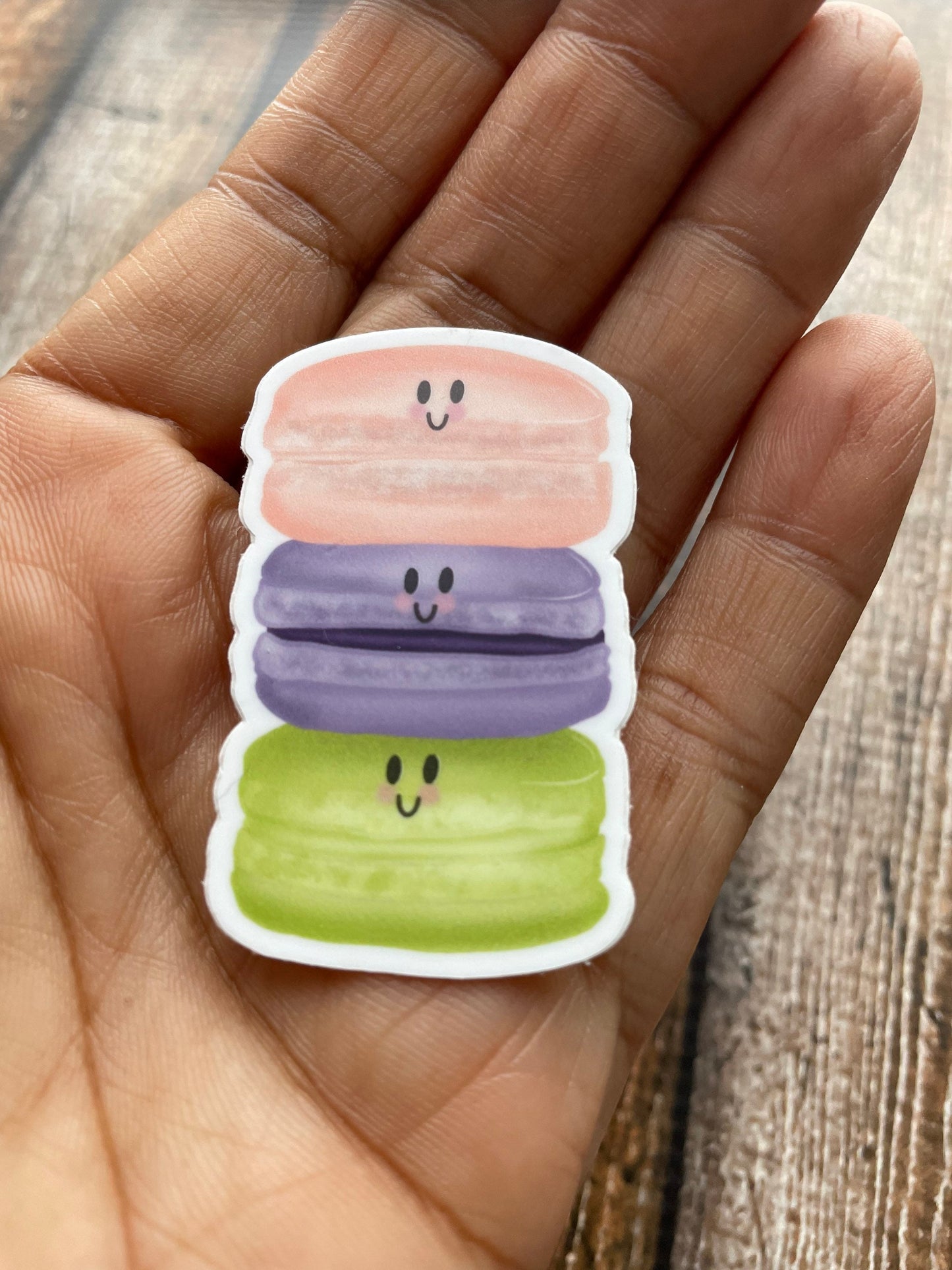 Happy Macaroon Vinyl Sticker