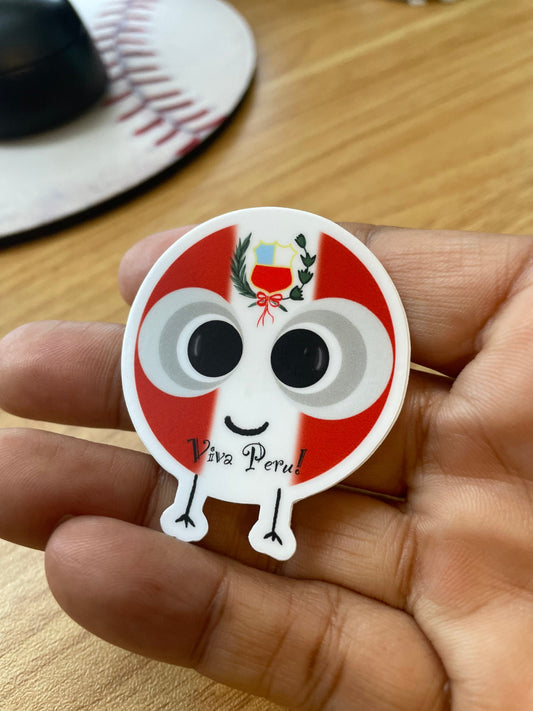 Viva Flag Bubble Vinyl Sticker