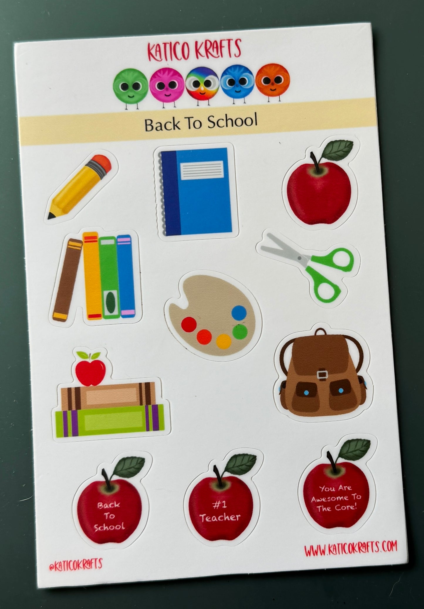 Back to School Sticker Sheets