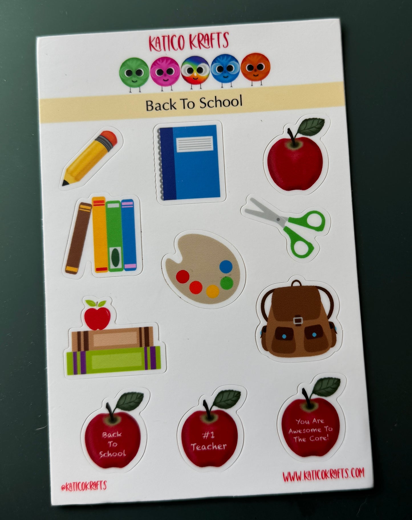 Back to School Sticker Sheets