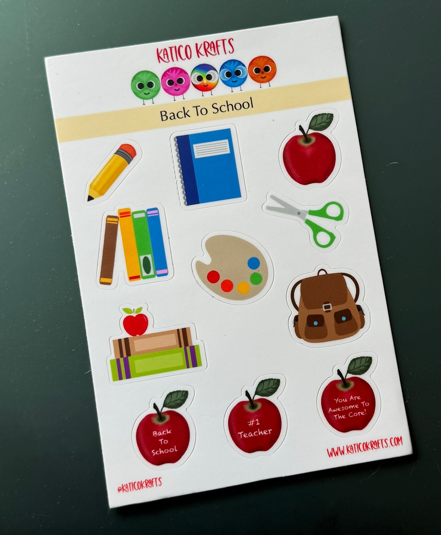 Back to School Sticker Sheets