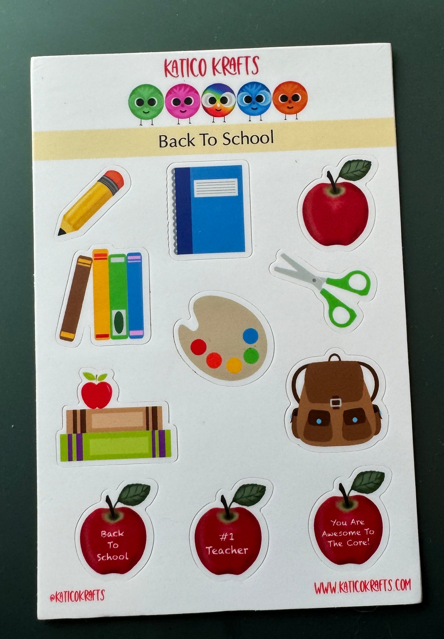 Back to School Sticker Sheets