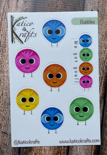 Bubbles Vinyl Sticker Sheet