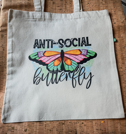 Antisocial Butterfly Tote (colors)