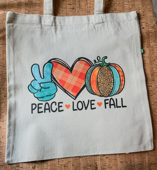 Peace Love Fall Tote