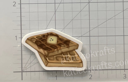 Waffles Vinyl Sticker
