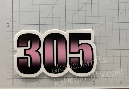 305 Vinyl Sticker (soccer)