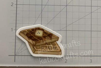 Waffles Vinyl Sticker