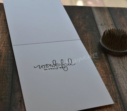 Wonderful in every way Card