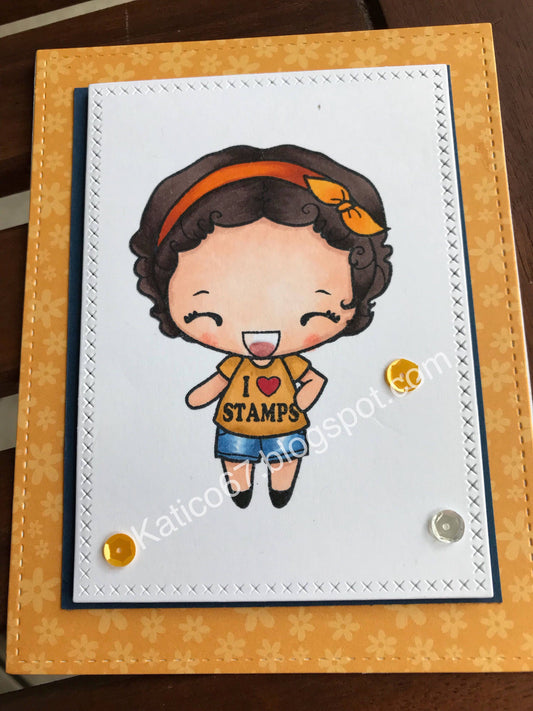 I Love Stamps Card
