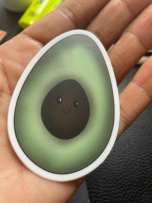Happy Avocado Vinyl Sticker