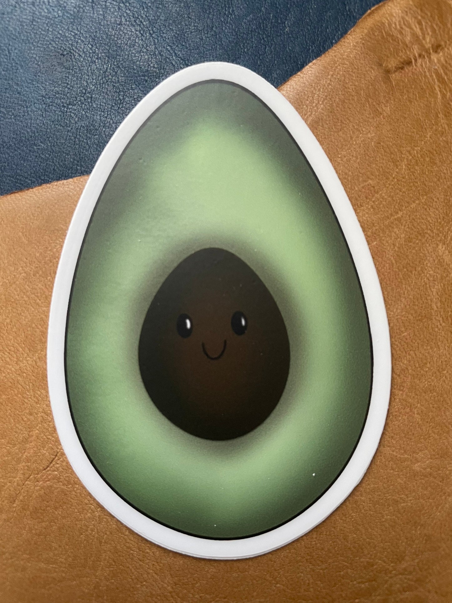 Happy Avocado Vinyl Sticker