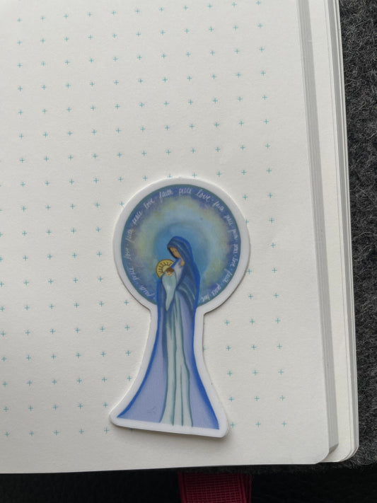 Faith Peace Love Vinyl Sticker