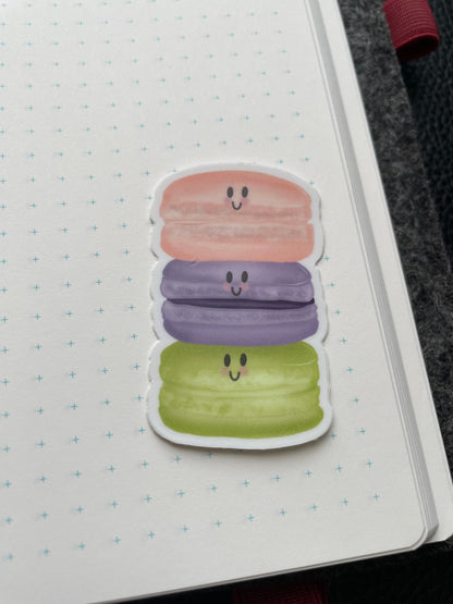 Happy Macaroon Vinyl Sticker