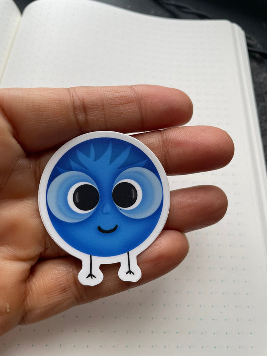 Blue Bubble Vinyl Sticker