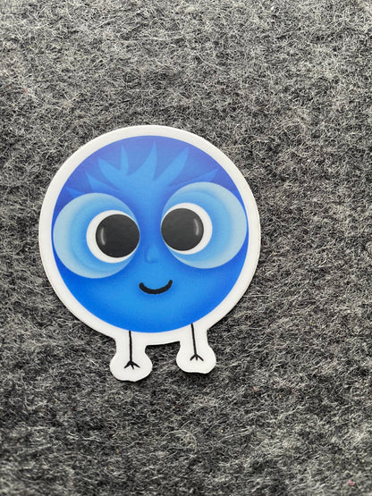 Blue Bubble Vinyl Sticker