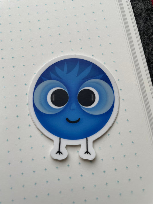 Blue Bubble Vinyl Sticker