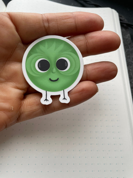 Green Bubble Vinyl Sticker