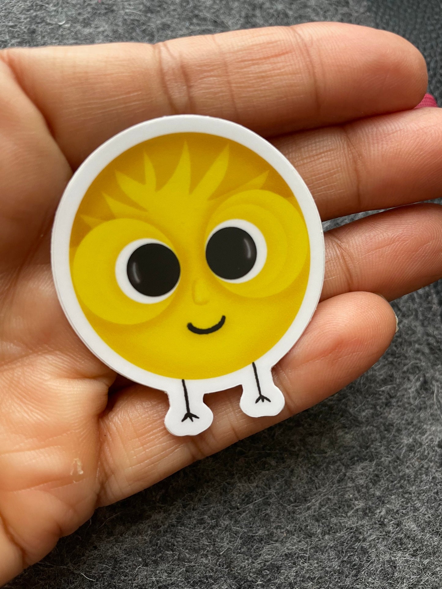 Yellow Bubble Vinyl Sticker