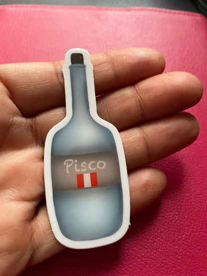 Pisco Bottle Vinyl Sticker