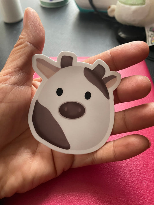 Cow Squishmallow Vinyl Sticker