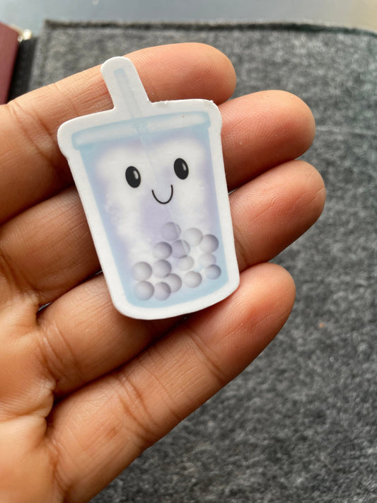 Boba Tea Smiley Vinyl Sticker