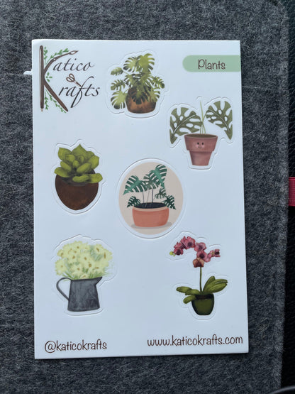 Plants Vinyl Sticker Sheet