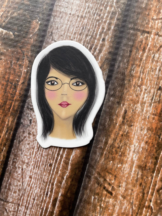 Long haired girl with glasses (small)