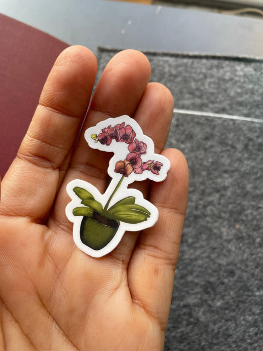Orchid Vinyl Sticker