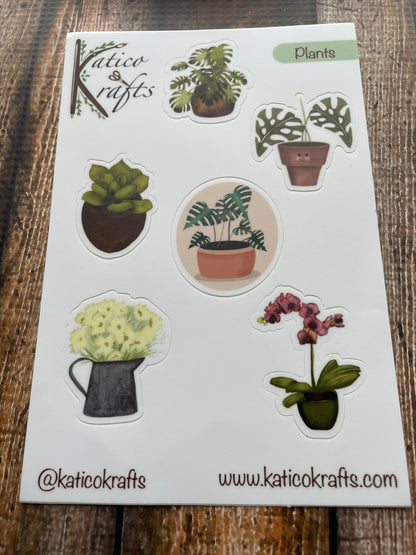 Plants Vinyl Sticker Sheet