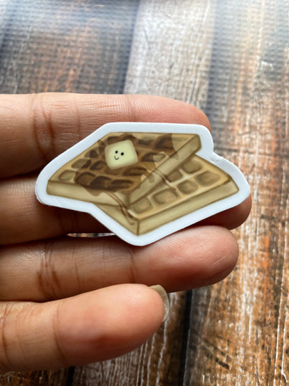 Waffles Vinyl Sticker