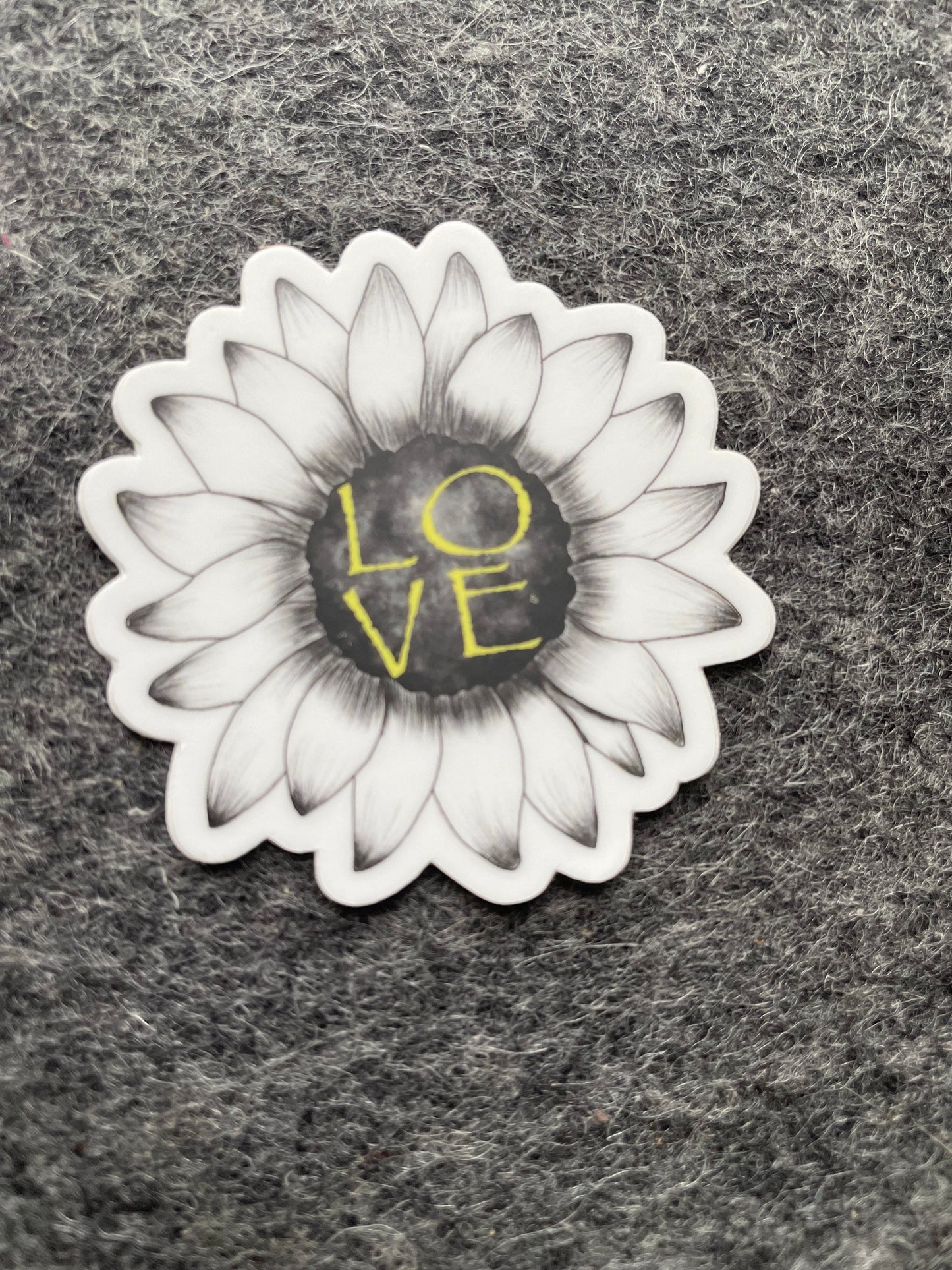 Sunflower Love Vinyl Sticker